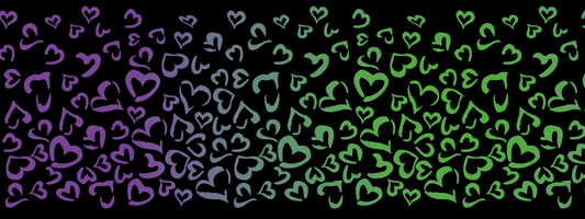 #14 Mint Orchid | Grün – Flieder| LEO Herz Outline – Farbverlauf VLR