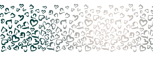 #3 Forest Fade | Petrol – Beige|  LEO Herz Outline – Farbverlauf VLR - neu