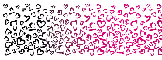 #4 Berry Mood | Pink – Schwarz | LEO Herz Outline – Farbverlauf VLR