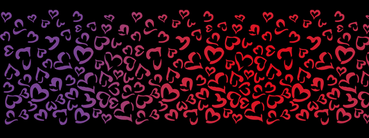 #6 Violet Flame | Lila – Rot | LEO Herz Outline – Farbverlauf VLR