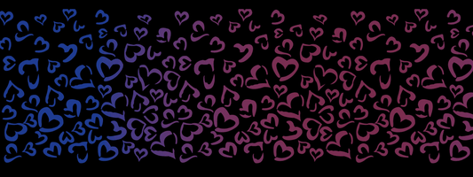 #8 Twilight Vibes | Bordeaux – Blau | LEO Herz Outline – Farbverlauf VLR