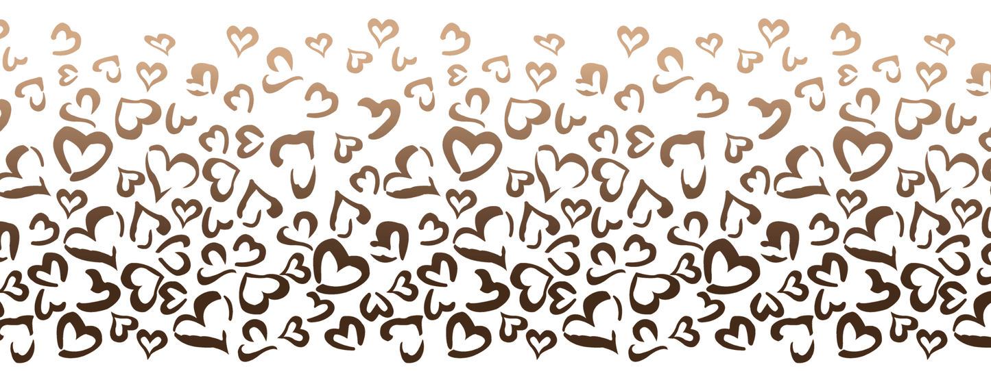 #10 Cocoa Cream | Beige – Braun | LEO Herz Outline – Farbverlauf VTB