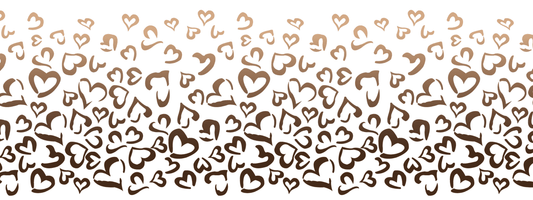 #10 Cocoa Cream | Beige – Braun | LEO Herz Outline – Farbverlauf VTB