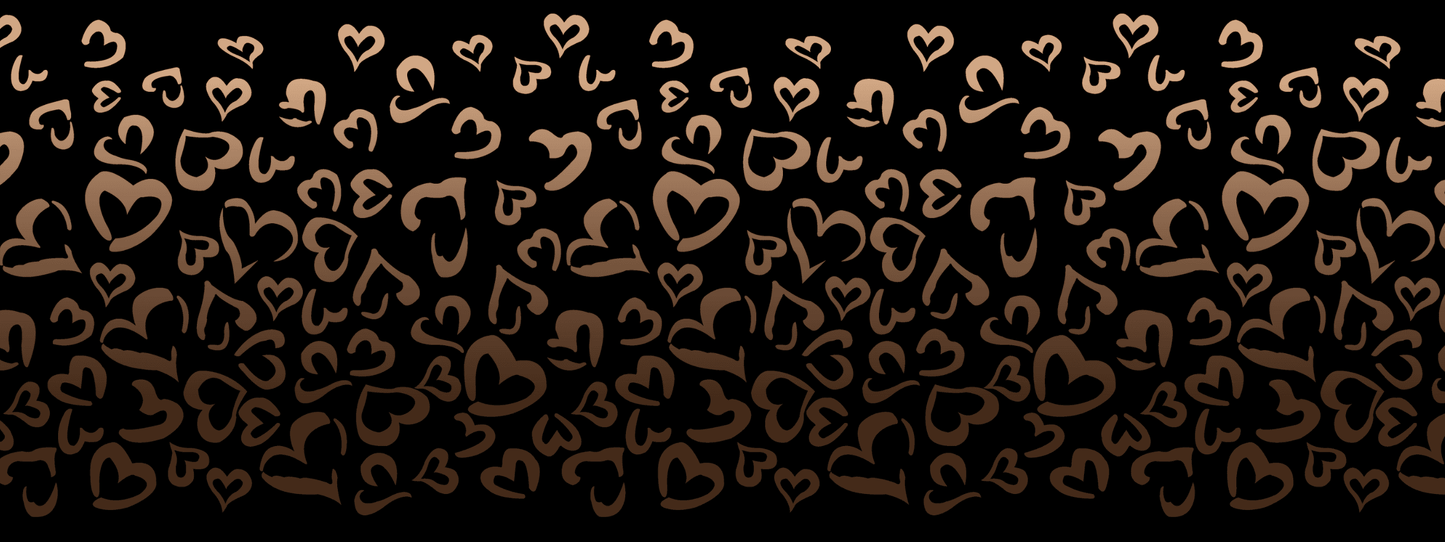 #10 Cocoa Cream | Beige – Braun | LEO Herz Outline – Farbverlauf VTB