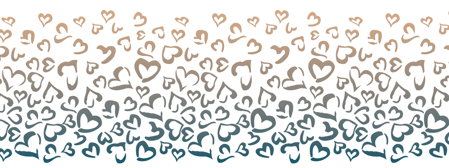 #11 Sandy Storm | Beige – Blaugrau | LEO Herz Outline – Farbverlauf VTB