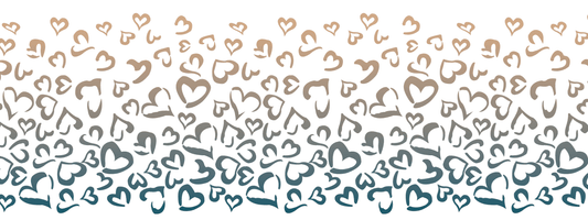 #11 Sandy Storm | Beige – Blaugrau | LEO Herz Outline – Farbverlauf VTB