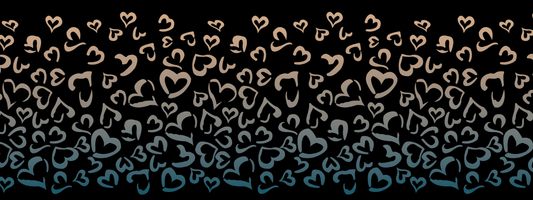 #11 Sandy Storm | Beige – Blaugrau | LEO Herz Outline – Farbverlauf VTB