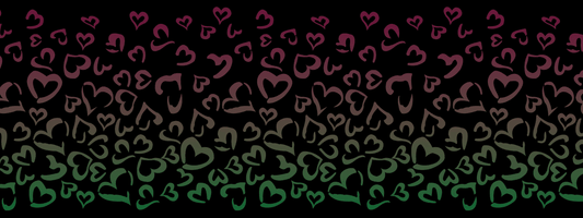 #13 Deep Forest | Grün – Bordeaux | LEO Herz Outline – Farbverlauf VTB