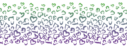 #14 Mint Orchid | Grün – Flieder | LEO Herz Outline – Farbverlauf VTB