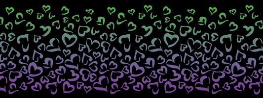 #14 Mint Orchid | Grün – Flieder | LEO Herz Outline – Farbverlauf VTB