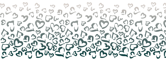 #3 Forest Fade | Petrol – Beige| LEO Herz Outline – Farbverlauf VTB