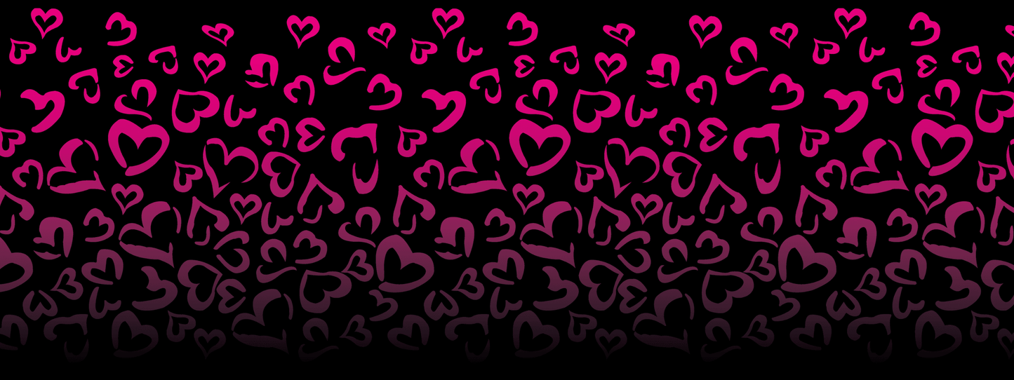 #4 Berry Mood | Pink – Schwarz| LEO Herz Outline – Farbverlauf VTB