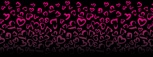 #4 Berry Mood | Pink – Schwarz| LEO Herz Outline – Farbverlauf VTB