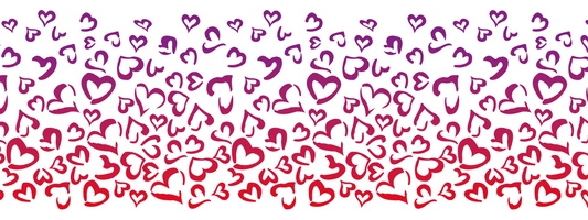 #6 Violet Flame | Lila – Rot | LEO Herz Outline – Farbverlauf VTB