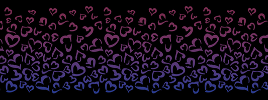 #8 Twilight Vibes | Bordeaux – Blau | LEO Herz Outline – Farbverlauf VTB