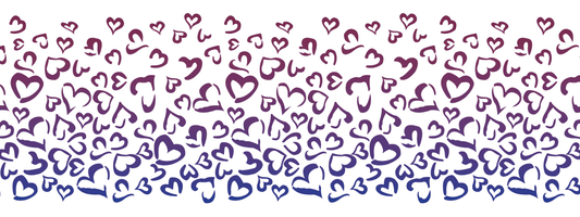 #9 Mystic Ocean | Petrol – Violett | LEO Herz Outline – Farbverlauf VTB