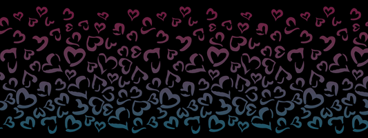 #9 Mystic Ocean | Petrol – Violett | LEO Herz Outline – Farbverlauf VTB