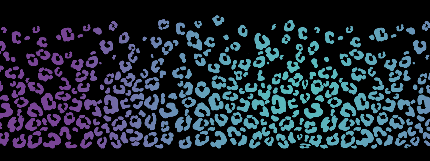 #7 Frozen Sky | Türkis – Lila | LEO Classic Outline – Farbverlauf VLR