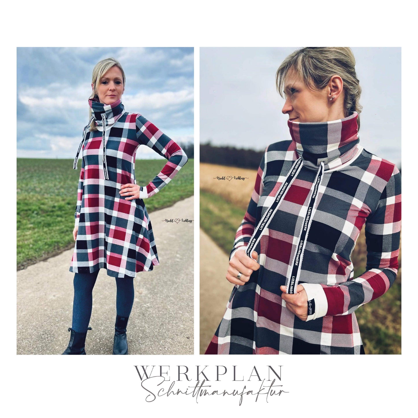 Lieblings LADYWERK | Ganzjahres Tunika & Kleid | A0 & A4 | Beamer - Werkplan.Schnittmanufaktur