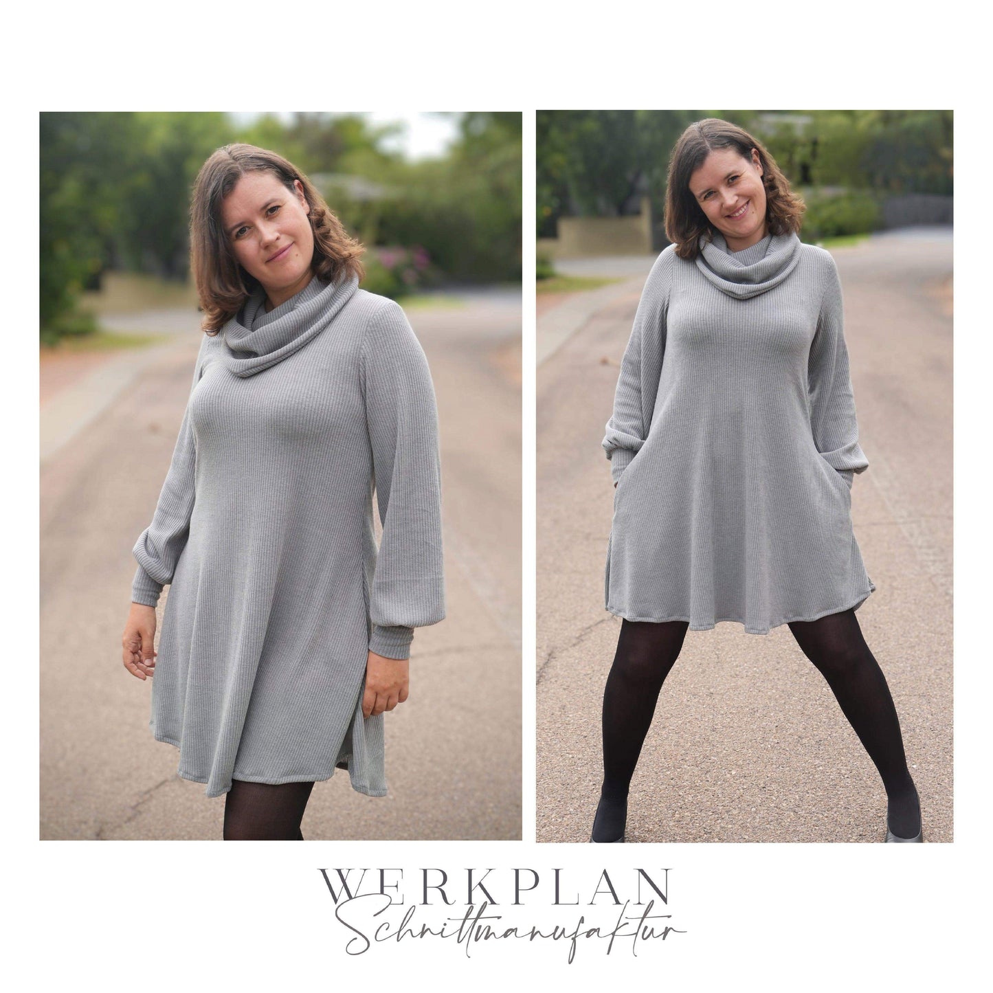 Lieblings LADYWERK | Ganzjahres Tunika & Kleid | A0 & A4 | Beamer - Werkplan.Schnittmanufaktur
