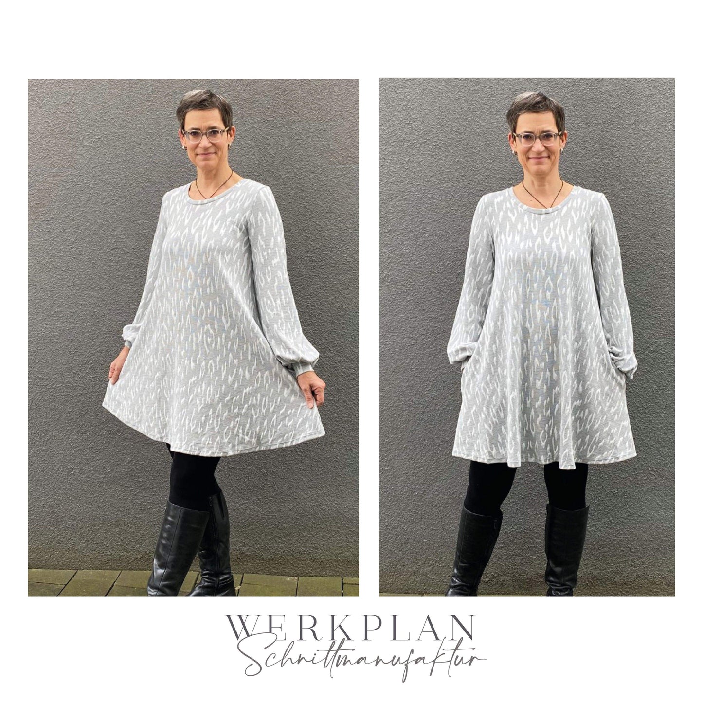 Lieblings LADYWERK | Ganzjahres Tunika & Kleid | A0 & A4 | Beamer - Werkplan.Schnittmanufaktur