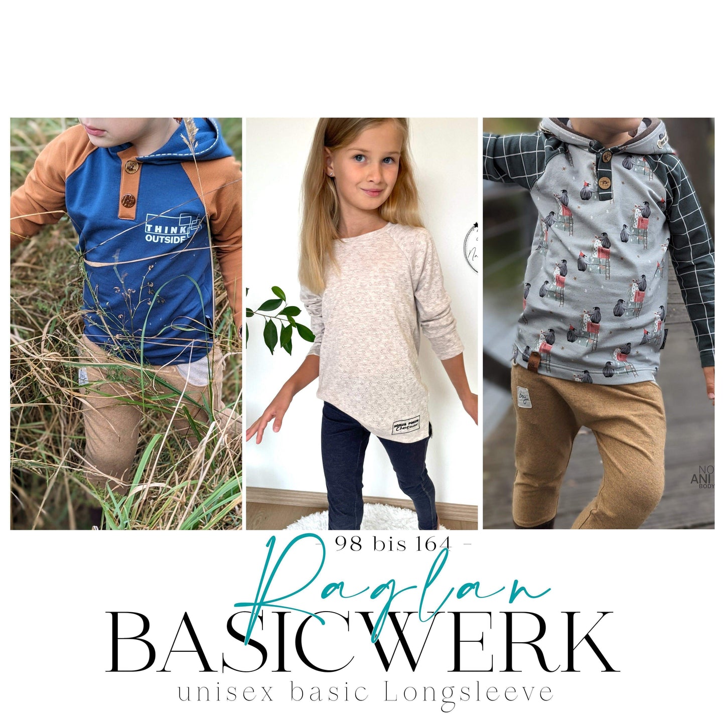 Gewerelizenz Raglan BasicWERK | Unisex Longsleeve - Werkplan.Schnittmanufaktur