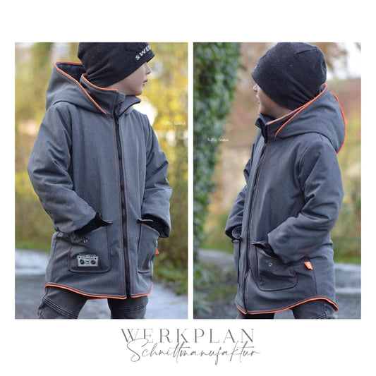 Thermo WinterWERK | TEENS Größe 122 bis 164 | A0 & A4 | Beamer - Werkplan.Schnittmanufaktur