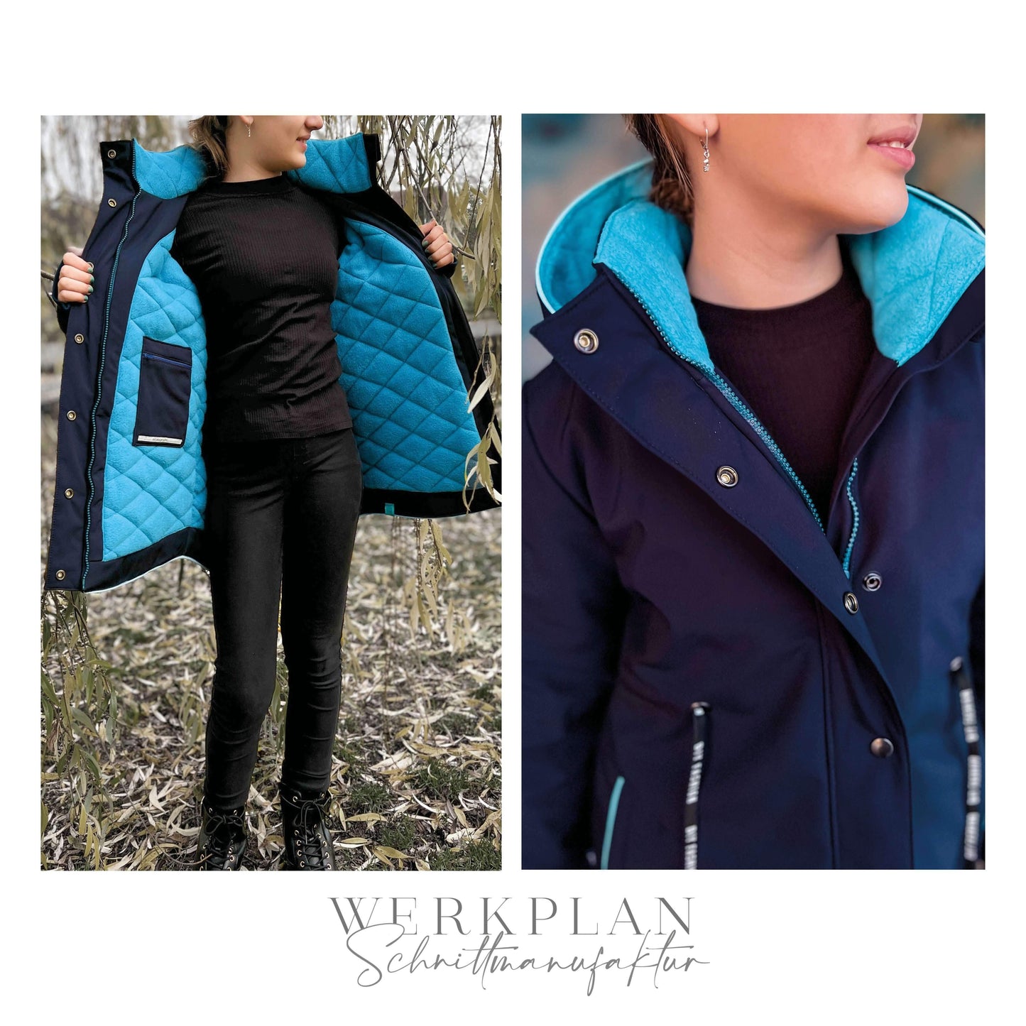 Thermo WinterWERK | TEENS Größe 122 bis 164 | A0 & A4 | Beamer - Werkplan.Schnittmanufaktur
