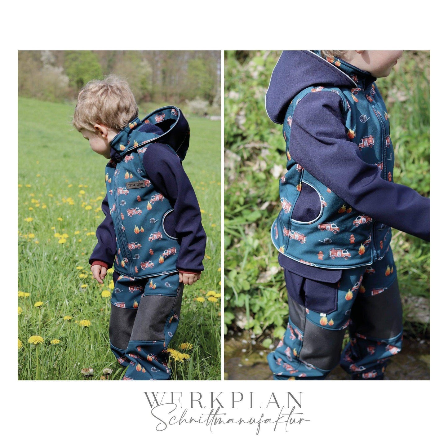 Wind & WetterWERK| Kids & Teens - von 80 bis 164 | A0 & A4 | Beamer - Werkplan.Schnittmanufaktur
