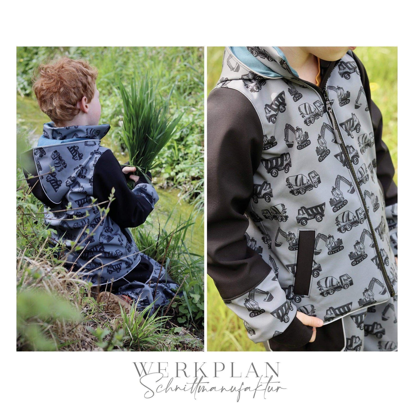 Wind & WetterWERK| Kids & Teens - von 80 bis 164 | A0 & A4 | Beamer - Werkplan.Schnittmanufaktur