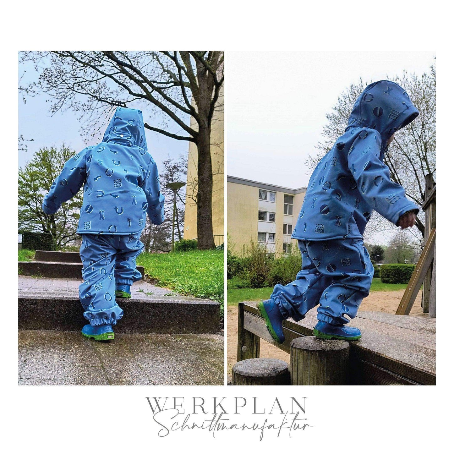 Outdoor LatzMatschWERK| Outdoorhose | 62 bis 134 | A0 & A4 | Beamer - Werkplan.Schnittmanufaktur