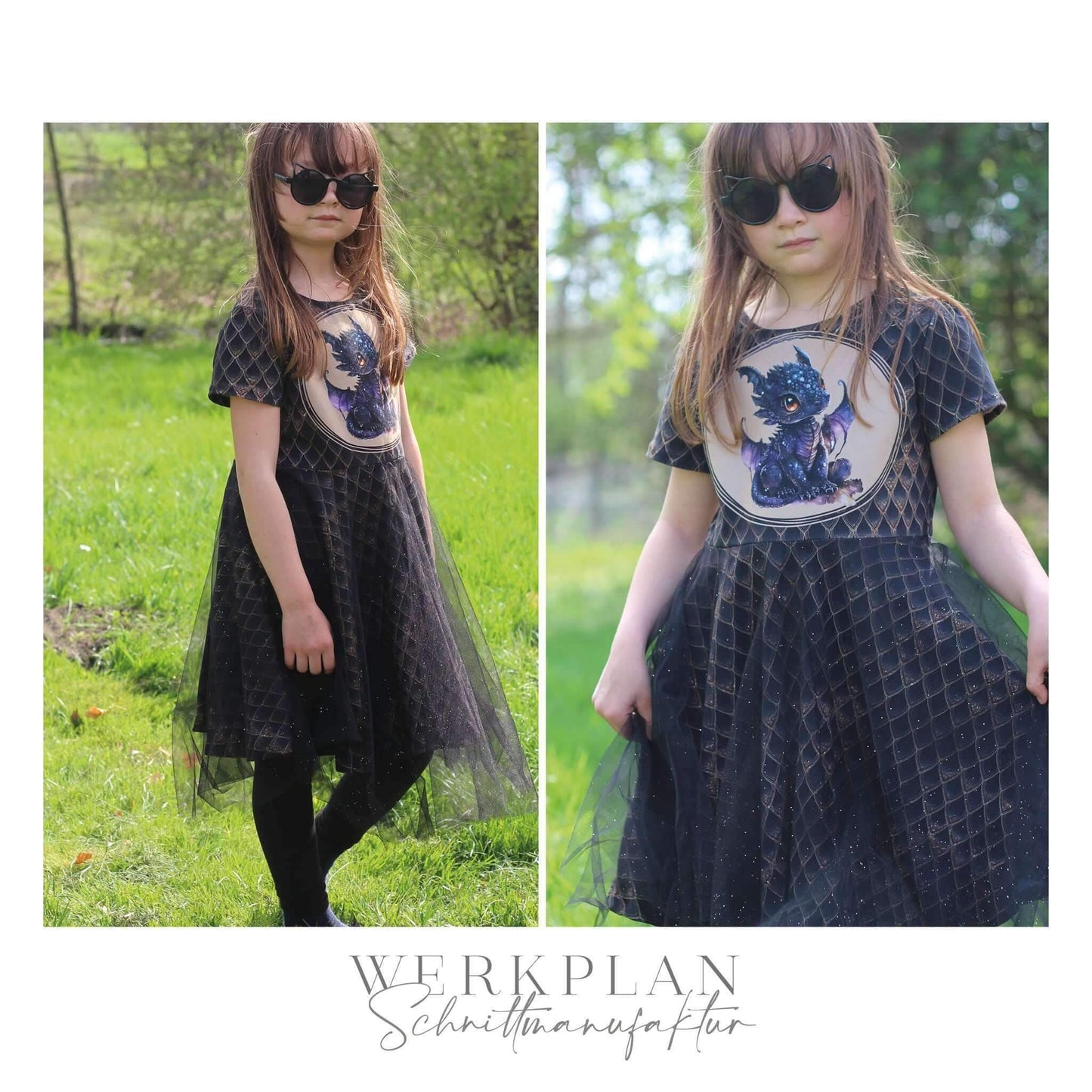 Lieblings FestWERK | Kleid & Tunika | 98 bis 164 | A0 & A4 | Beamer - Werkplan.Schnittmanufaktur