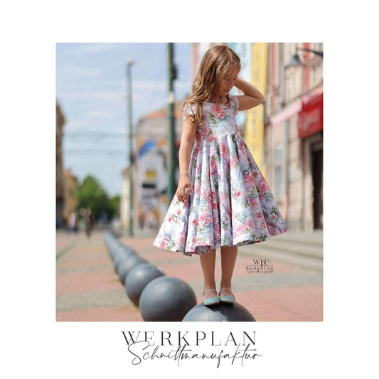 Lieblings FestWERK | ADDON doppelter Tellerrock| 98 bis 164 | A0 & A4 | Beamer - Werkplan.Schnittmanufaktur