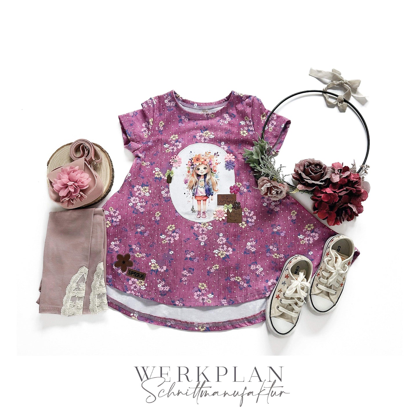 Little LadyWERK | Ganzjahres Kleid & Tunika | Teens 116 bis 164 | A0 & A4 | Beamer - Werkplan.Schnittmanufaktur
