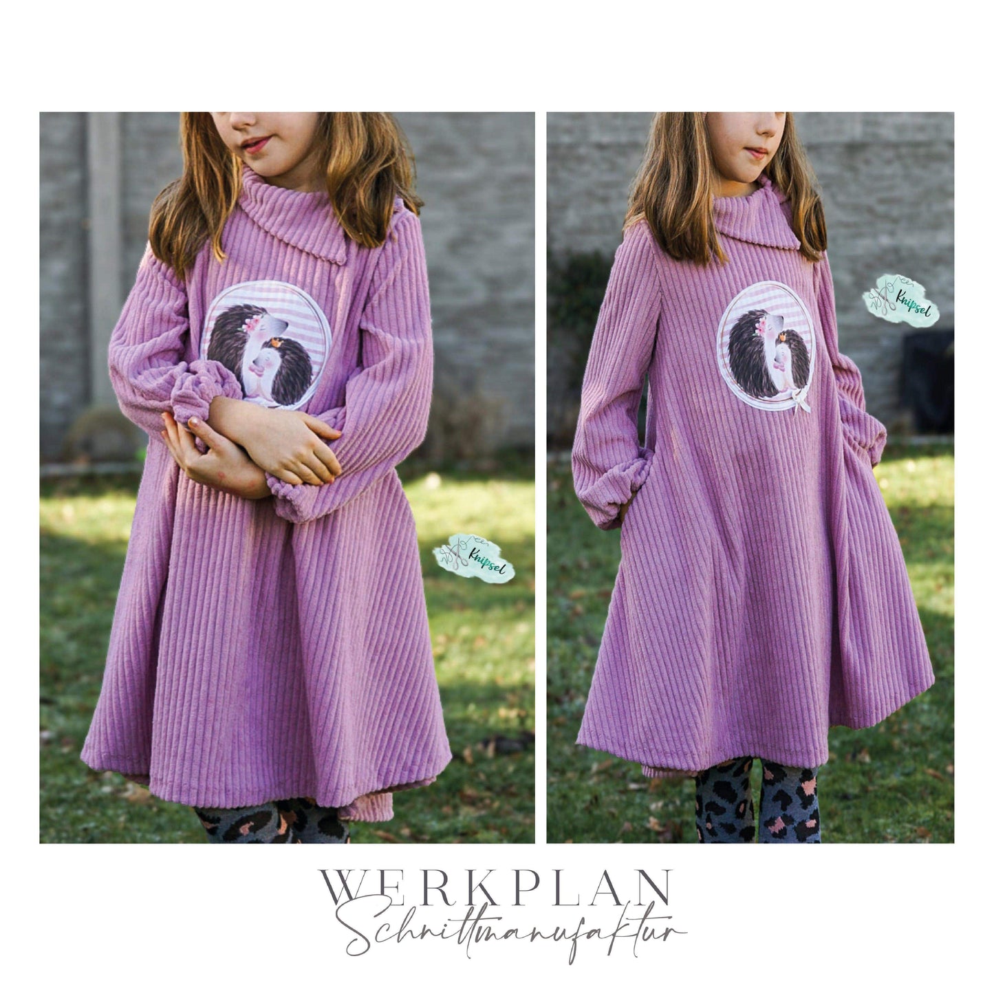 Little LadyWERK | Ganzjahres Kleid & Tunika | Teens 116 bis 164 | A0 & A4 | Beamer - Werkplan.Schnittmanufaktur
