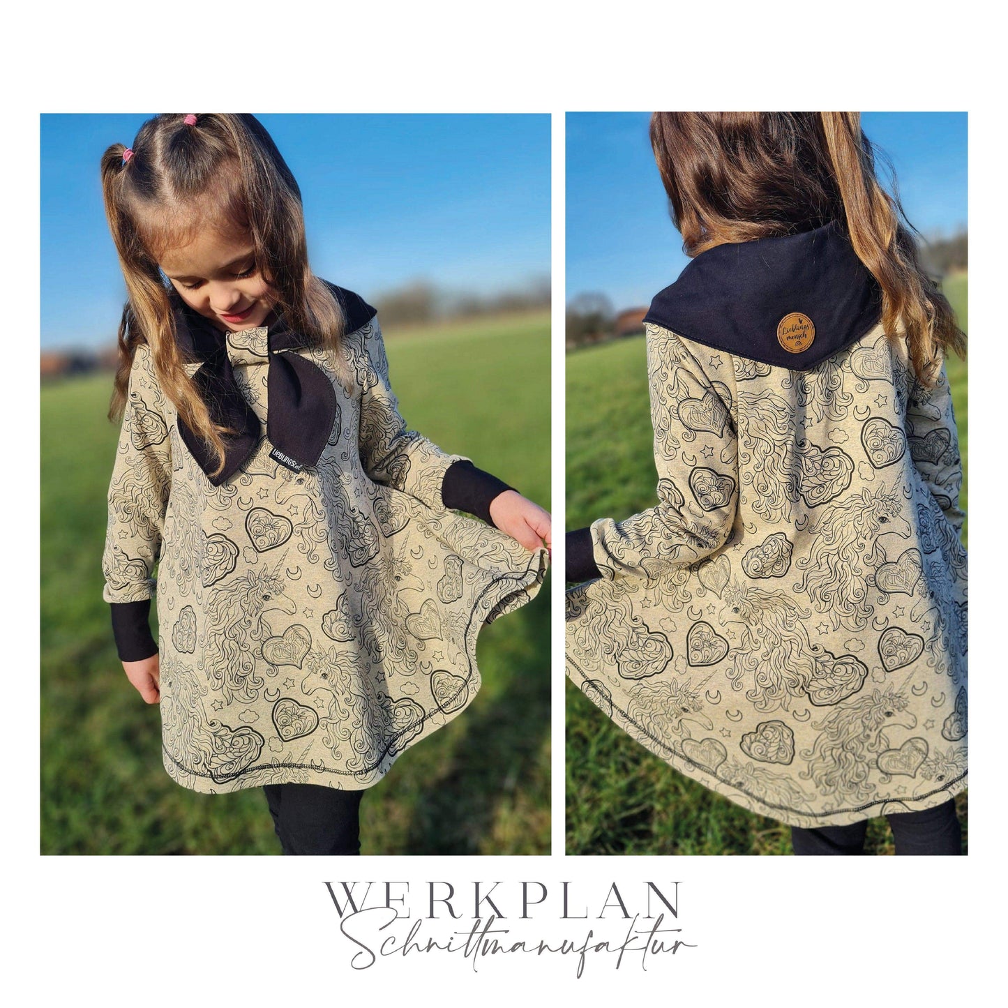 Little LadyWERK | Ganzjahres Kleid & Tunika | Teens 116 bis 164 | A0 & A4 | Beamer - Werkplan.Schnittmanufaktur