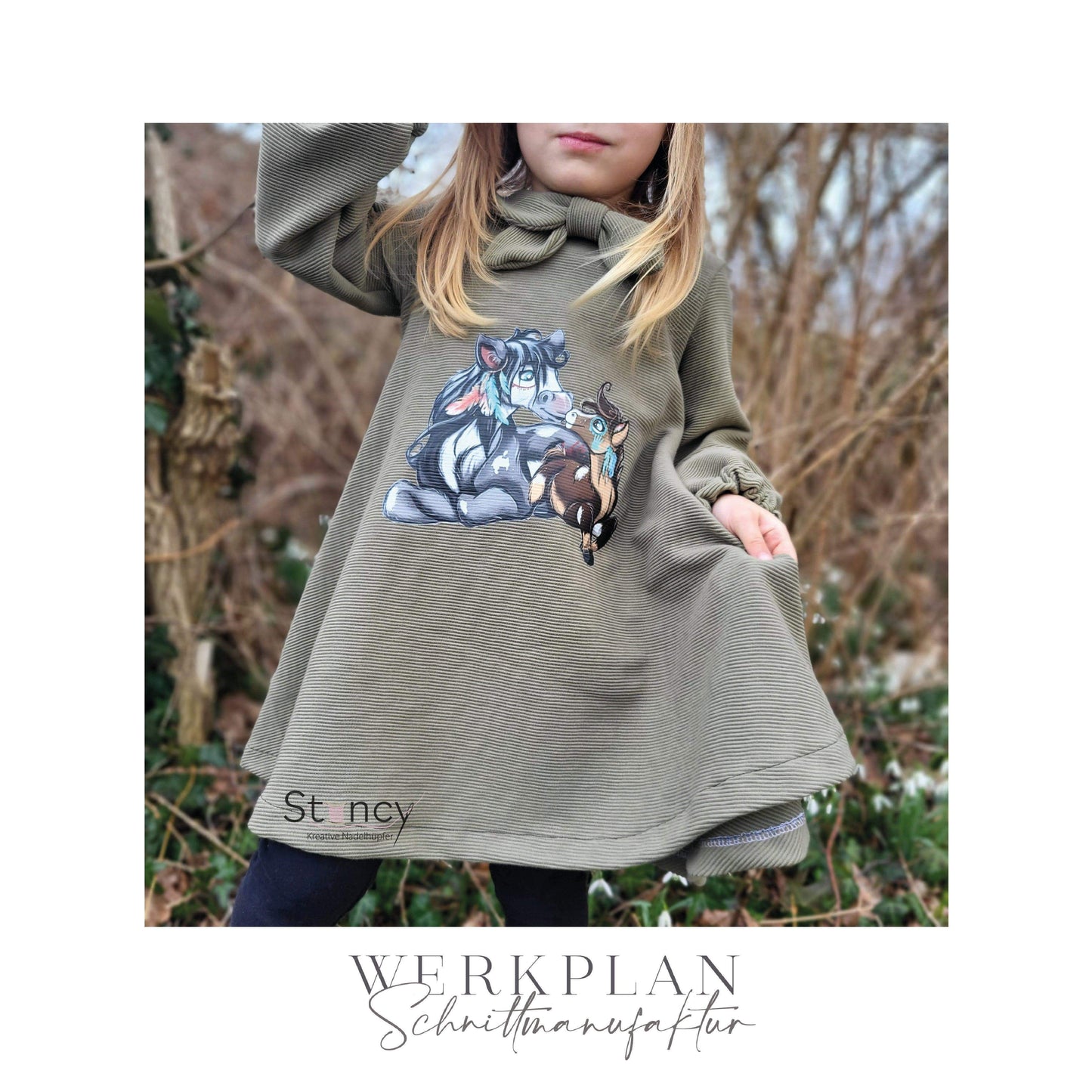Little LadyWERK | Ganzjahres Kleid & Tunika | Teens 116 bis 164 | A0 & A4 | Beamer - Werkplan.Schnittmanufaktur