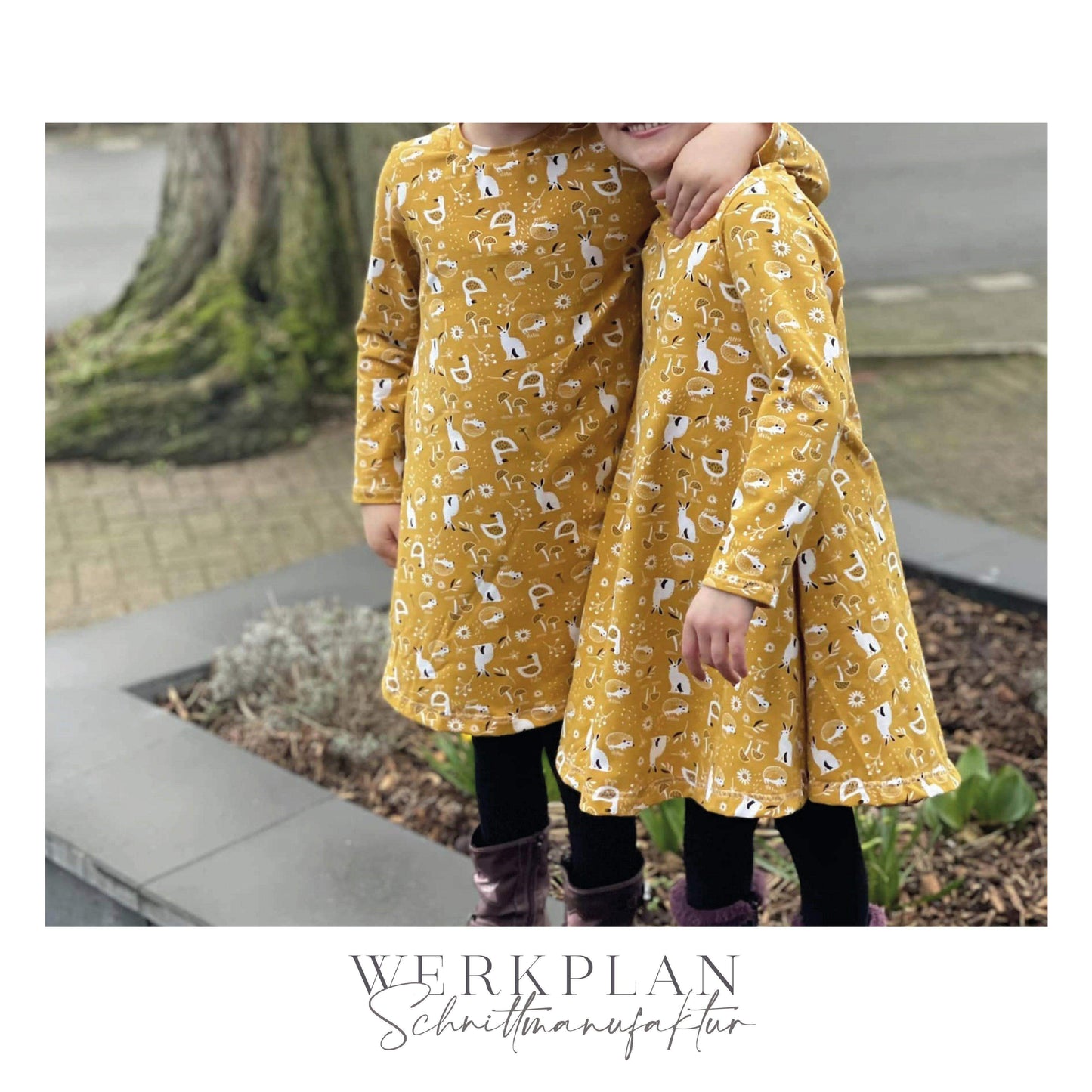 Little LadyWERK | Ganzjahres Kleid & Tunika | Teens 116 bis 164 | A0 & A4 | Beamer - Werkplan.Schnittmanufaktur