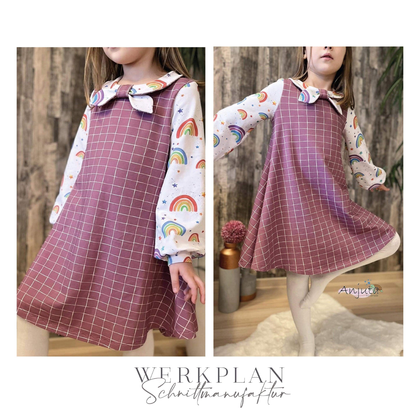 Little LadyWERK | Ganzjahres Kleid & Tunika | Teens 116 bis 164 | A0 & A4 | Beamer - Werkplan.Schnittmanufaktur