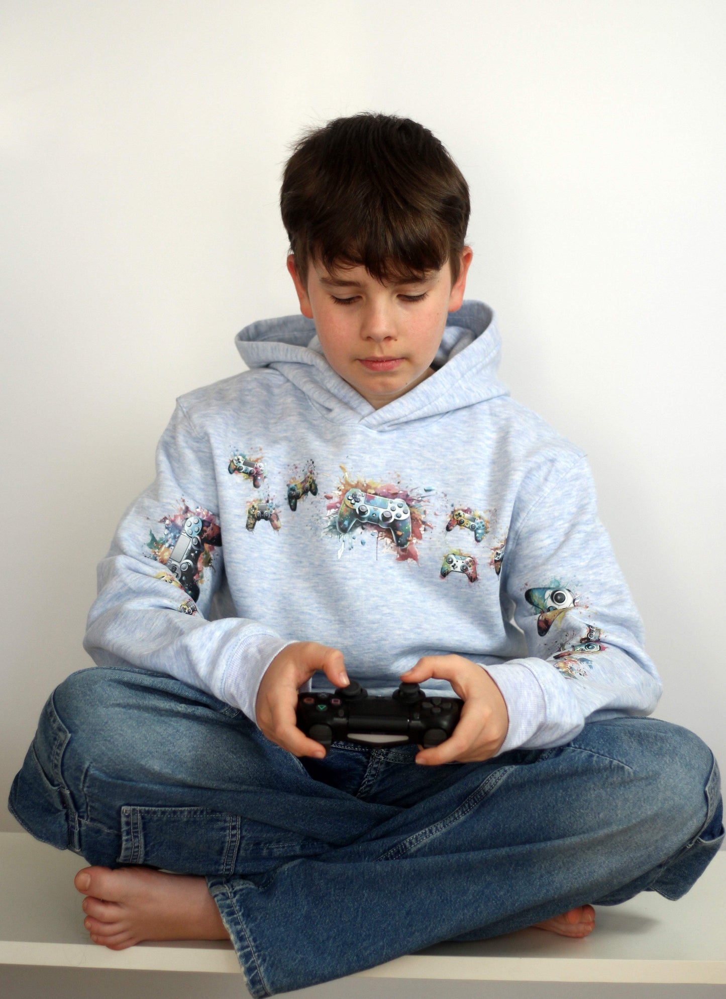 GAME ON | XXL Bügelbild Bordüre | Controller Splash – COLOR BURST