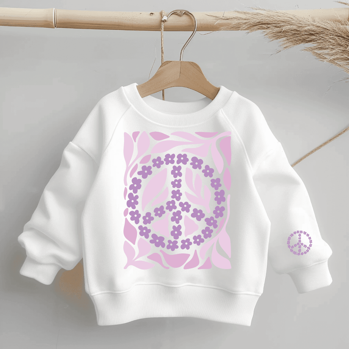Boho Flowers Peace #6 | Bügelbild 2-Teilig