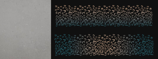 #11 Sandy Storm | Beige – Blaugrau | LEO Herz Outline – Farbverlauf VLR