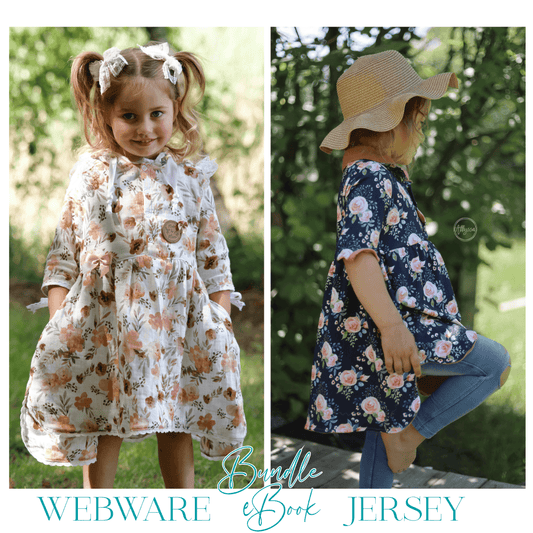 BUNDLE eBook - AURORA Webware & Jersey | Tunika | Kleid | Cardigan | A0 & A4 | Beamer - Werkplan.Schnittmanufaktur