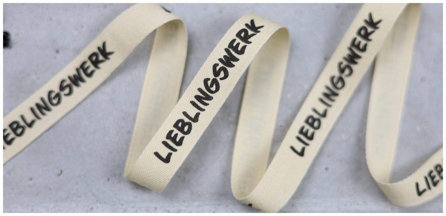 Webband 15mm Fischgrätmuster LIEBLINGSWERK - Werkplan.Schnittmanufaktur