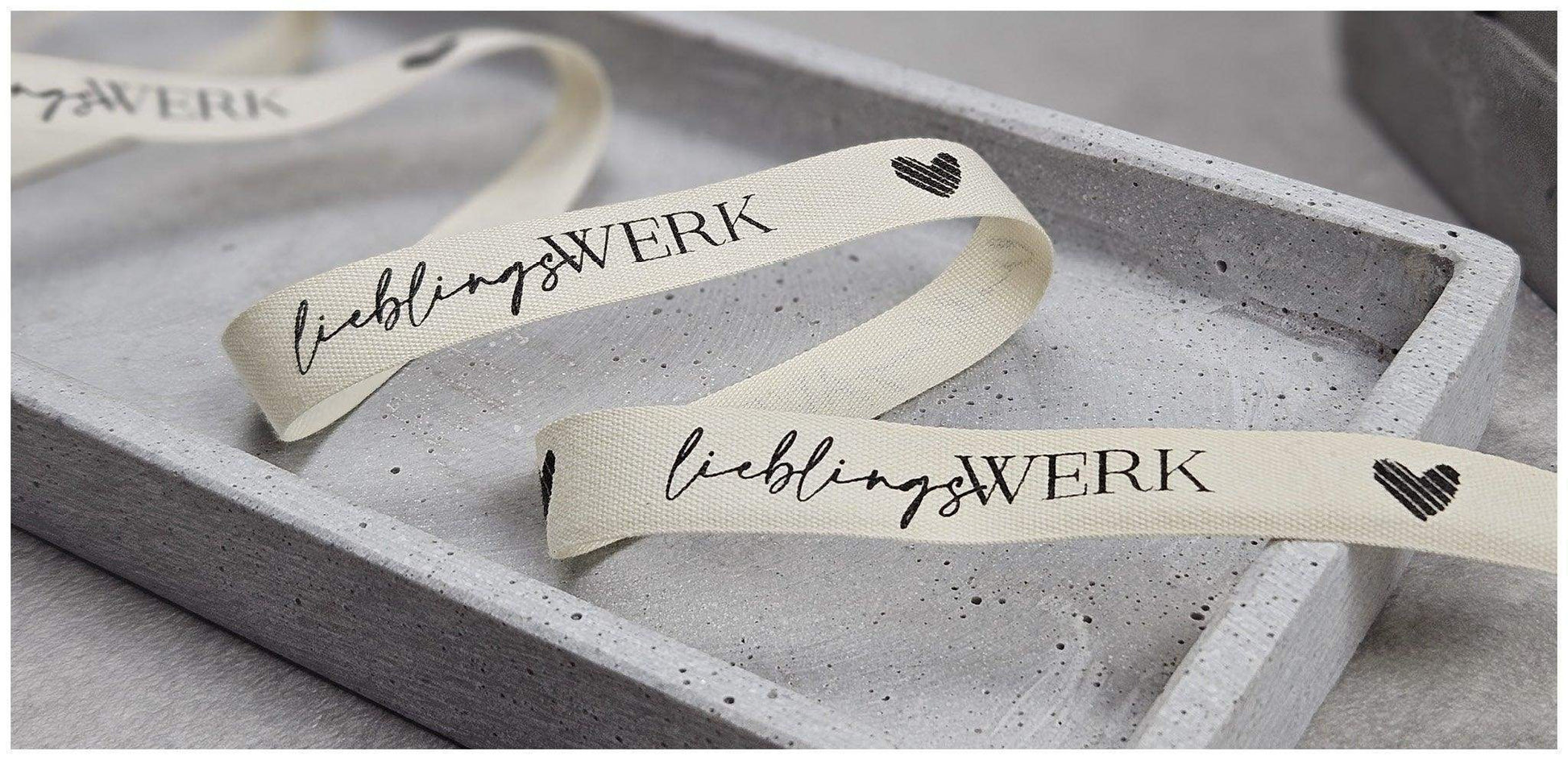 Webband Baumwolle LIEBLINGSWERK ♡ 13mm - Werkplan.Schnittmanufaktur