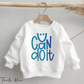 u can do it - Statement Spruch | Bügelbild