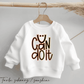 u can do it - Statement Spruch | Bügelbild