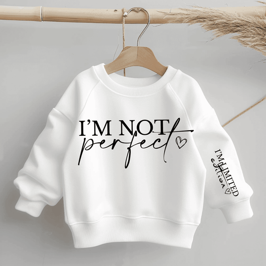 I'm not perfect - I'm LIMITED EDITION | Statement Bügelbild  2-Teilig