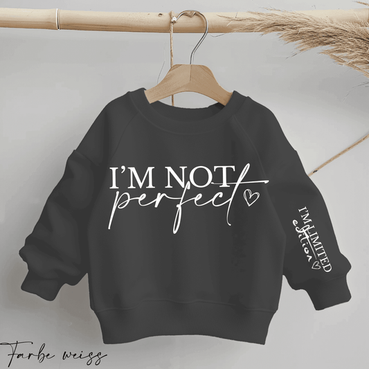 I'm not perfect - I'm LIMITED EDITION | Statement Bügelbild  2-Teilig