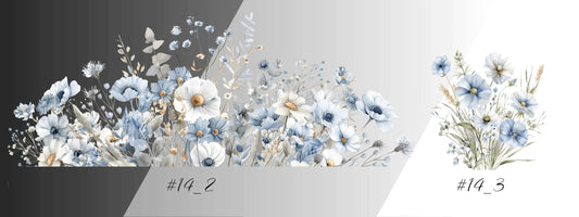 Winterwiese | Blumen Bouquet – Perfekte Ergänzung zu XXL Bordüren
